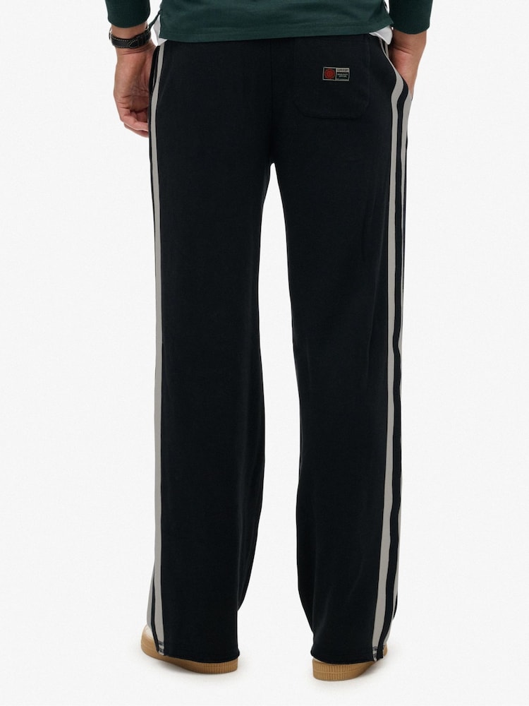 Superdry Black Athletic Fives Joggers - Image 2 of 8 Superdry Black Athletic Fives Joggers - Image 2 of 8