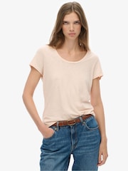 Superdry Cream Studios Scoop Neck T-Shirt - Image 2 of 7