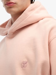 Superdry Pink Blank Oversized Hoodie - Image 4 of 7