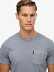 Superdry Blue Classic Essential Pocket T-Shirt - Image 5 of 7