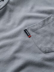 Superdry Blue Classic Essential Pocket T-Shirt - Image 7 of 7