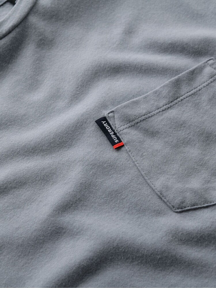 Superdry Blue Classic Essential Pocket T-Shirt - Image 7 of 7