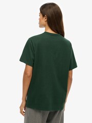 Superdry Green Athletic Essentials Oversized T-Shirt - Image 2 of 5