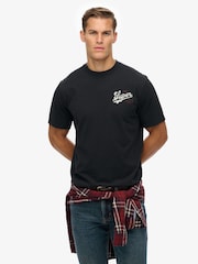 Superdry Black Tap Room Oversized T-Shirt - Image 2 of 7