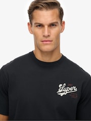 Superdry Black Tap Room Oversized T-Shirt - Image 5 of 7