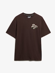 Superdry Brown Tap Room Oversized T-Shirt - Image 6 of 6