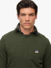 Superdry Green Great Outdoors Embroidered  Sweat Top - Image 3 of 5