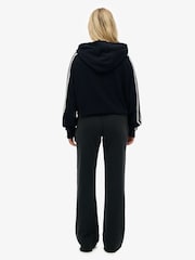Superdry Black Athletic Embroidered Flare Joggers - Image 4 of 7