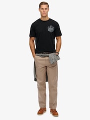 Superdry Black Work Logo Loose T-Shirt - Image 1 of 7