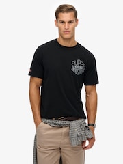 Superdry Black Work Logo Loose T-Shirt - Image 2 of 7