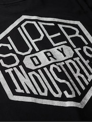 Superdry Black Work Logo Loose T-Shirt - Image 7 of 7