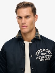 Superdry Blue Athletic Varsity Bomber Jacket - Image 5 of 6