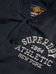 Superdry Blue Athletic Varsity Bomber Jacket - Image 6 of 6