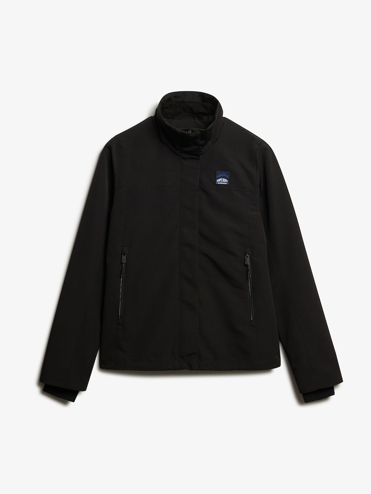 Superdry Black Non Hooded Shell Jacket - Image 7 of 7