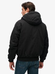 Superdry Black Canvas Surplus Hooded Jacket - Image 2 of 7