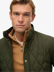 Superdry Green Quilted Estate Country Jacket - Image 4 of 6