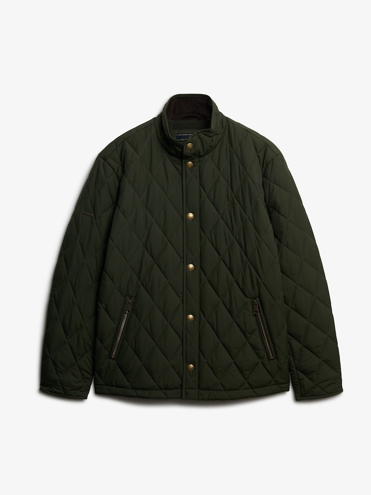 Superdry Green Quilted Estate Country Jacket - Image 6 of 6