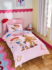Pink Jessie Toy Story Cotton Duvet Cover and Pillowcase Set - Image 1 of 4