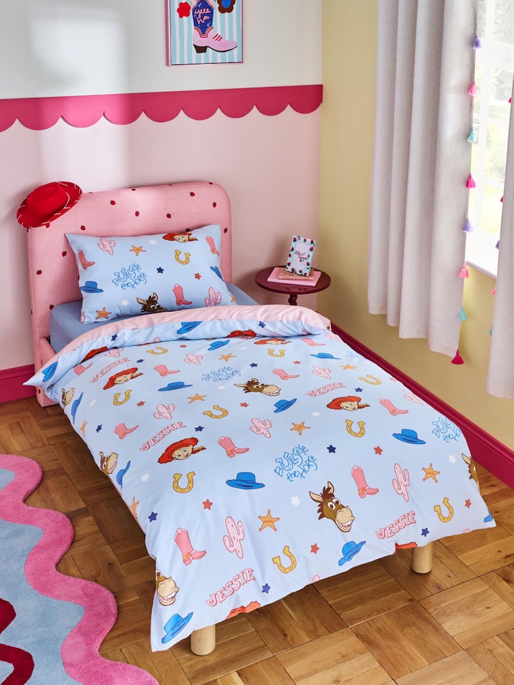 Pink Jessie Toy Story Cotton Duvet Cover and Pillowcase Set - Image 2 of 4