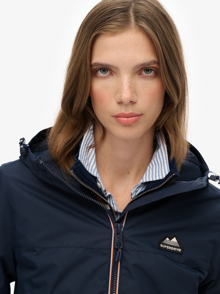 Superdry Blue Essential Tri Windbreaker Jacket - Image 6 of 6