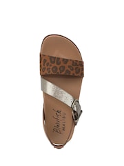 Blowfish Malibu Lance Leopard Print Brown Sandals - Image 4 of 7