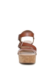 Blowfish Malibu Ali Wedge Tan Strappy Brown Sandals - Image 7 of 7