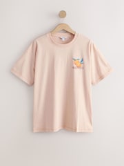 Orange Graphic Print Beach T-Shirt - Image 6 of 9