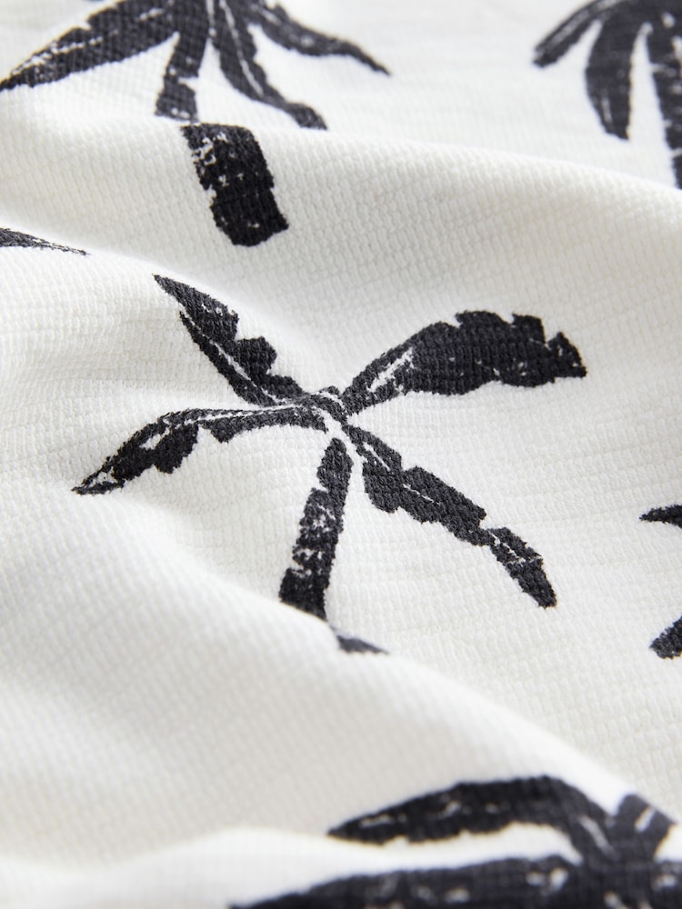 White/Black Palm Trees Short Sleeve All-Over Print T-Shirt and Shorts Set (3mths-7yrs) - Image 8 of 8 White/Black Palm Trees Short Sleeve All-Over Print T-Shirt and Shorts Set (3mths-7yrs) - Image 8 of 8