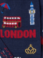 FatFace Navy London Socks - Image 2 of 2