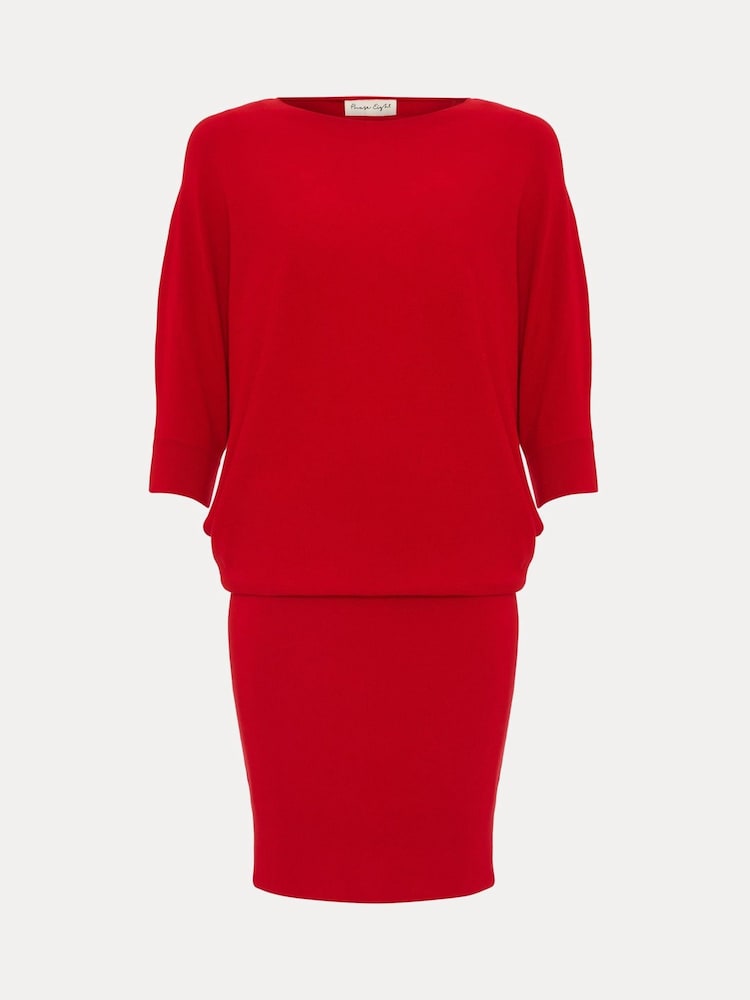 Phase Eight Red Becca Batwing Dress - Image 6 of 6 Phase Eight Red Becca Batwing Dress - Image 6 of 6