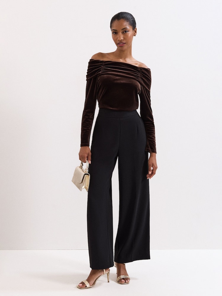 Phase Eight Metallic Orelia Velvet Top - Image 1 of 5 Phase Eight Metallic Orelia Velvet Top - Image 1 of 5