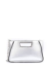 Fiorelli Silver Lola Hard Handle Clutch Bag - Image 1 of 4