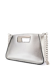 Fiorelli Silver Lola Hard Handle Clutch Bag - Image 2 of 4