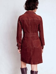 Castanho - Vestido curto Amanda Cords da Boden - Imagem 2 de 5