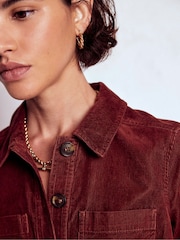 Castanho - Vestido curto Amanda Cords da Boden - Imagem 4 de 5