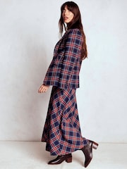 Boden Blue Cassie Check Tea Dress - Image 4 of 6