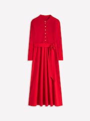 Boden Red Button Detail Mix Dress - Image 6 of 6