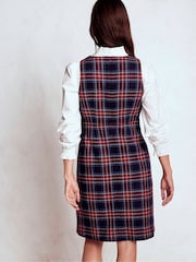 Boden Blue Annie Check Shift Dress - Image 3 of 5