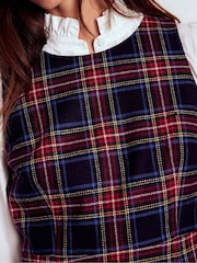 Boden Blue Annie Check Shift Dress - Image 4 of 5