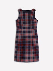 Boden Blue Annie Check Shift Dress - Image 5 of 5