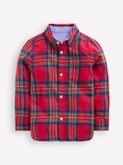 Boden Red Cosy Cotton Check Shirt - Image 1 of 3