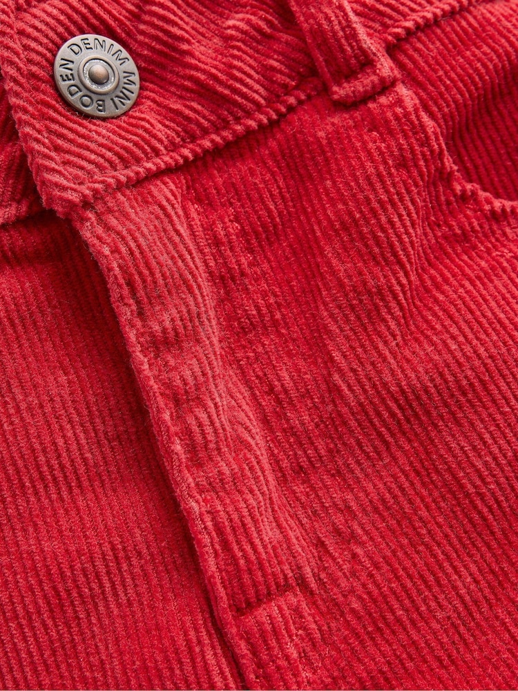 Boden Red Classic Cord Trousers - Image 3 of 3