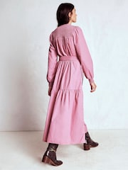 Boden Pink Cecily Cord Midi Dress - Image 2 of 6