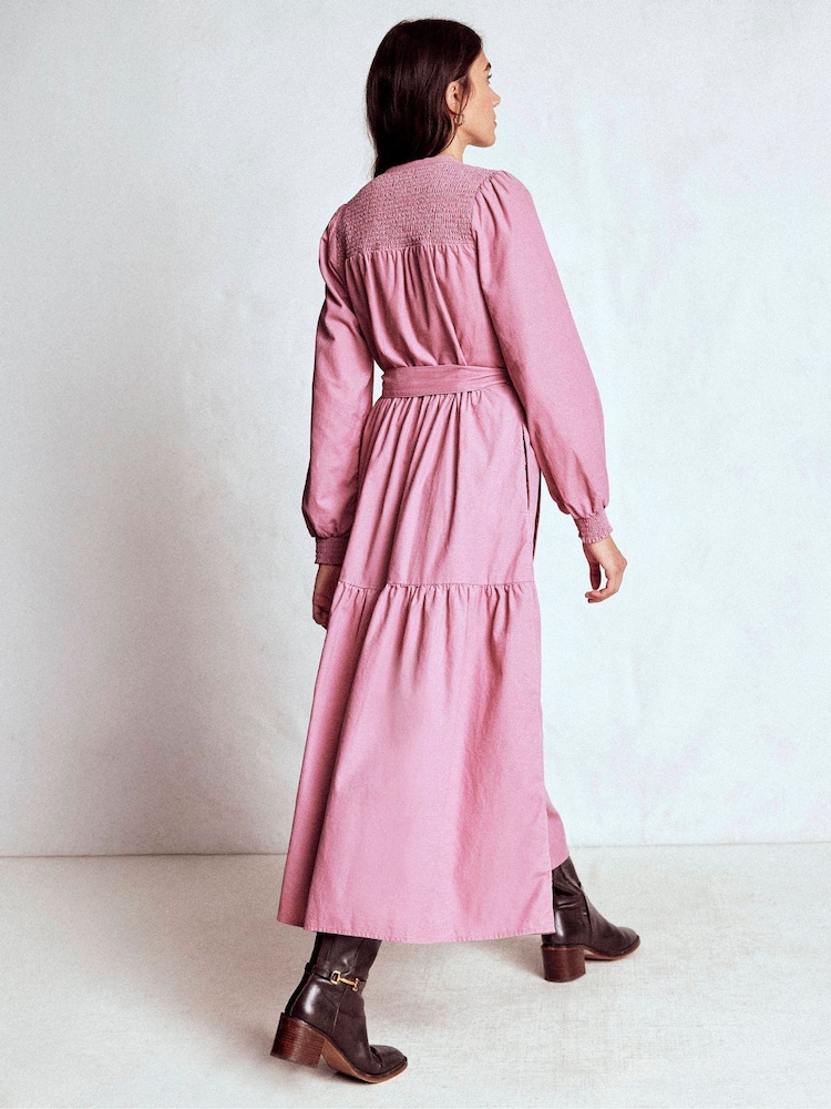 Boden Pink Cecily Cord Midi Dress - Image 2 of 6