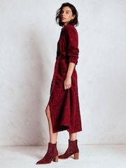 Vermelho - Vestido midi de cordão Boden Clara - Imagem 1 de 5