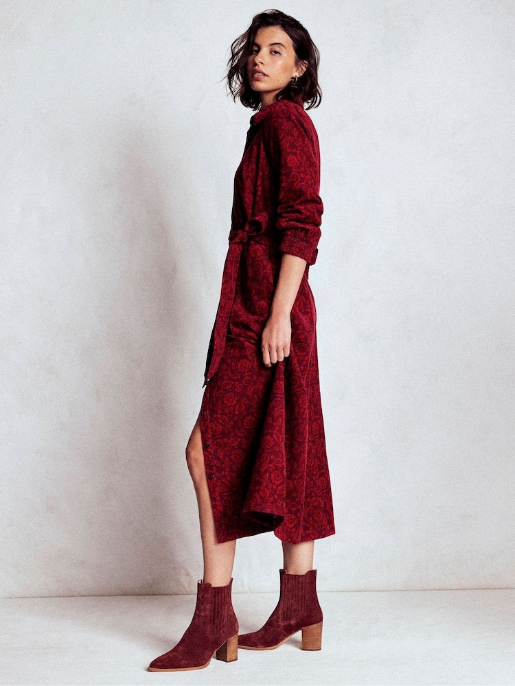 Vermelho - Vestido midi de cordão Boden Clara - Imagem 1 de 5