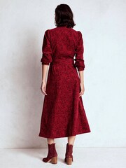 Vermelho - Vestido midi de cordão Boden Clara - Imagem 3 de 5