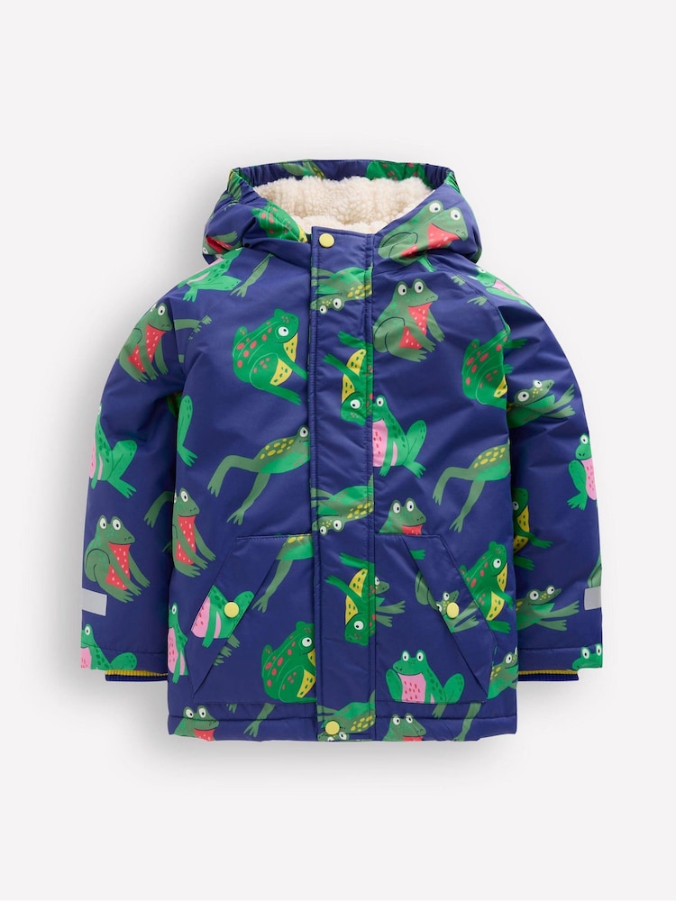 Boden Blue Borg Lined Anorak - Image 1 of 5 Boden Blue Borg Lined Anorak - Image 1 of 5