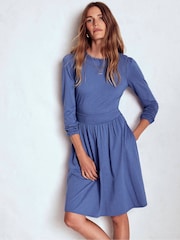 Boden Blue Mila Short Jersey Dress - Image 3 of 5