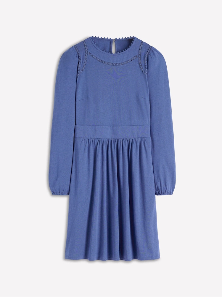 Boden Blue Mila Short Jersey Dress - Image 5 of 5